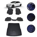 Passat B8,5 2019-2022 Arası 4D Havuzlu Oto Paspas Ve Bagaj Set