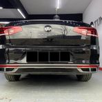 Passat B8,5 Krom Difüzör 3 Prç Cift Çıkış 2019 -2021 Uyumlu