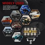 Passing Oval 5.5 Inç Araba LED Çalışma Işıkları Gündüz Farları Kamyon Atv Utv Suv Motosiklet Araba Römork Tekne (Yurt Dışından)