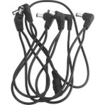 Passing Vitoos 6 Yollu Elektrot Papatya Zinciri Demeti Kablo Bakır Tel Gitar Efektleri Için Güç Kaynağı Adaptörü Splitter Siyah (Yurt Dışından) - 1 m