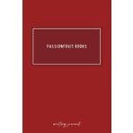 Passionfruit Books Cranberry Red Writing Journal, 120 pages, 6” x 9” inches, glossy cover