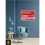 Passpano Ahşap Vintage Poster " 72 Batman Retro Mdf Poster" 24X34 cm