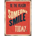 Passpano Ahşap Vintage Tablo " Be The Reason Someone Smile Today" Mdf 25X35CM