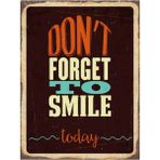 Passpano Ahşap Vintage Tablo " Dont Forget To Smile Today" Mdf 25X35CM