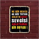 Passpano Ahşap Vintage Tablo " Galatasaray" Ahşap Mdf 25X35CM