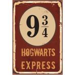 Passpano Ahşap Vintage Tablo " Hogwarts Express" Ahşap Mdf 25X35CM