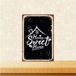 Passpano Ahşap Vintage Tablo " Home Sweet Home" Ahşap Mdf 25X35CM