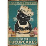 Passpano Ahşap Vintage Tablo " I Just Baked You Some" Ahşap Mdf 25X35 cm