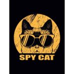 Passpano Ahşap Vintage Tablo " Spy Cat" Ahşap Mdf 25X35CM