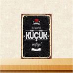 Passpano Ahşap Vintage Tablo " Tutmayın Küçük Enişteyi" Ahşap Mdf 25X35CM
