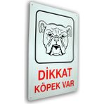 PassPano Metal Iş Güvenliği Levha DİKKAT KÖPEK VAR 25,5 x 36 cm