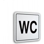 Passpano Pvc Elegan Yazı Wc 12X12 cm