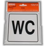 PassPano Pvc Foam Levha WC Yazı 12 x 12 cm