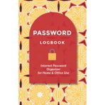 Password Logbook: Yellow, Red Geometric Design Internet Organizer - Secure Login Tracker Journal: Beautiful Kaleidoscope Pattern with 400+ Entry Spaces for Website, Username & Email Organization