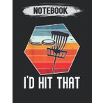 Password Tracker: I'd Hit That Disc Golf Retro Frisbee Golf Disc Golf 140 Pages 8.5in x 11 in