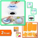 Pasta Kek Hamur Şekillendirici Kazıyıcı + Lavabo Küvet Banyo Filtre 2li Set - V7L9DS