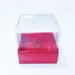 Pasta Kırmızı Asetat Kutu 5.5x5.5x2 cm 10 Adet