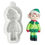 Pasta, kurabiye, çikolata, fondan, 3D, Noel Baba, geyik, ayı, erkek çocuklar için silikon kalıp, yapışmaz kaplamalı