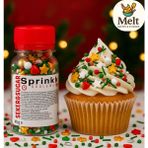 Pasta Süsleme Şekeri Yılbaşı Temalı Pasta Süsü Sprinkles 45 Gr.