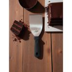 Pasta Tatlı Spatulası, Pizza Börek Dilimleyici, Plastik Saplı Çelik Spatula 8cm - Siyah