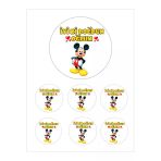 Pasta9 Yenilebilir Pasta Resmi Micky Mause Pirinç Kağıdından 6-8-10 Kişilik 16 cm