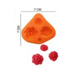 Pastaland Şeker Hamur Kalıbı Silikon Güller 7 x 7 cm - 1 Adet