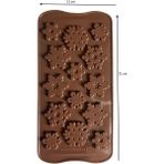 Pastaland SİLİKON ÇİKOLATA KALIBI KAR TANELERİ 21*11 CM