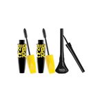 PASTEL 2 Adet Big N Black Maskara Siyah 1 Adet Suya Dayanıklı Siyah Dipliner - Waterproof Dipliner 5 Ml,