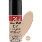 Pastel 24H Non-Stop 2in1 Foundation & Concealer - Fondöten & Kapatıcı 603 Ivory - renkli