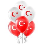 Pastel Balon Baskılı 100lü -Ay Yıldız Baskılı-
