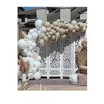 Pastel Beyaz ve Deniz Kumu Balon Seti 100 Adet