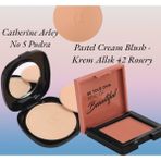 Pastel Cream Blush - Krem Allık 42 Rosery + Catherine Arley No 5 Pudra Compact Powder Pudra 05