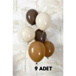 Pastel Deniz Kumu Pastel Çikolata Kahve Pastel Çikolata Karemel Balon - Kahverengi - Bej
