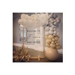 Pastel Gri-Beyaz-Ten Balon 50 Adet + 5 Mt. Balon Zinciri