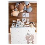 Pastel Gri-Kahverengi-Ten Balon 70 Adet + 5 Mt. Balon Zinciri