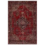 Pastel Home Eskitme Bordo Isparta Modeli Şönil Halı Kilim Yolluk Tasarım Çift Taraflı Makinada Yıkanabilir