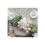 Pastel Küf Yeşili Beyaz Ve Deniz Kumu Balon Seti 70 Adet