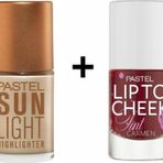 Pastel Lip To Cheek Tint Carmen Ruj,allık ve Sunlight Highlighter - Aydınlatıcı 101