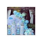 Pastel Mavi-Mint Yeşili-Gri Balon 1000 Adet + 5 Mt. Balon Zinciri