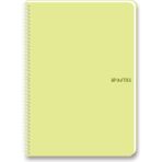 Pastel Note 17X24cm 80 Yaprak Kareli Pp Kapak Spiralli Defter 60 Gram (6 Lı Paket)
