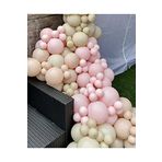 Pastel Pembe-Deniz Kumu-Somon Balon Seti 50 Adet