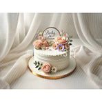 Pastel Renklerle Süslenmiş Şık Cake'e Yakışan Arka Plan, 200X150CM, Stüdyo Fonu