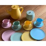 Pastel Renkli Eğitici Çay Ve Kahve Oyun Seti - 3D Yazıcı Üretimi Çocuk Evcilik Oyuncağı