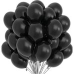 Pastel Siyah Balon 10'lu (12INÇ 30 Cm)