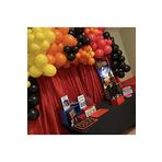 Pastel Siyah Turuncu Sarı Kırmızı 100 adet + 5 mt balon zinciri