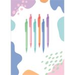 Pastel X 0.5 Uçlu Kalem K1941 6 Adet Karışık