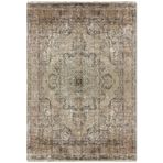PastelHome Anti-alerjik yıkanabilir kaymaz şönil halı kilim kendinden saçaklı eskitme, modern desen oturma odası, salon, çocuk odası, mutfak, koridor halısı, yolluk (Vizon, 100 x 200 cm)