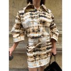 Pastelist. Batik Desen Gabardin Gömlek/ceket Limited Edition - Renkli - Standart