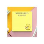 PastelSanat Kareli Katil Civciv Temalı Memopad , Bloknot , To Do List , Notepad , Planlayıcı