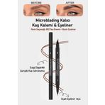 Pastelya Suya Dayanıklı Çatal Uçlu Kaş Kalemi–2’si 1 Arada Microblading Etkili Eyeliner&Kaş Kalemi-GRAY BROWN